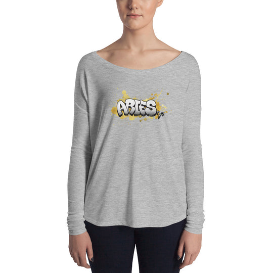 Aries Women's Flowy Astrology Long Sleeve Tee