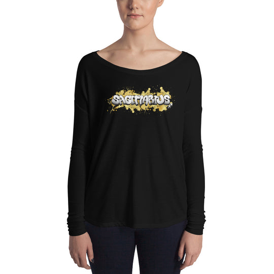 Sagittarius Women's Flowy Astrology Long Sleeve Tee