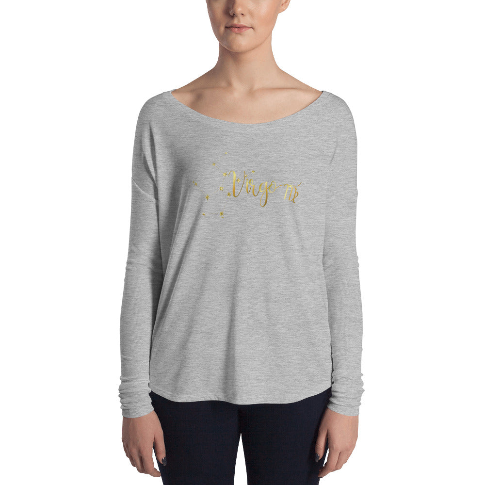 Virgo Women's Flowy Astrology Long Sleeve Tee