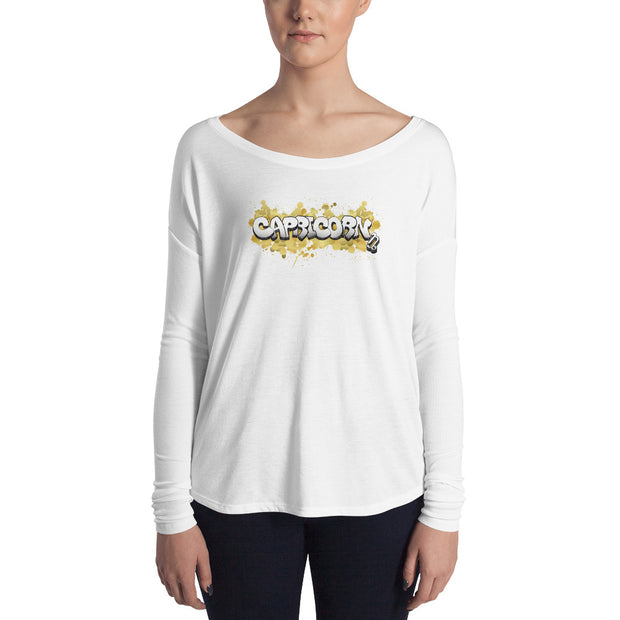 Capricorn Women's Flowy Astrology Long Sleeve Tee