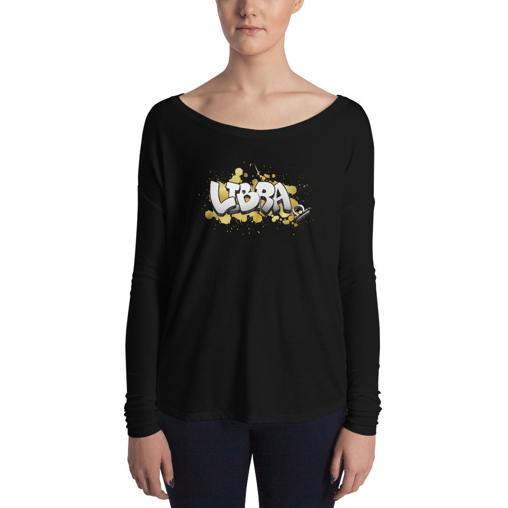 Libra Women's Flowy Astrology Long Sleeve Tee