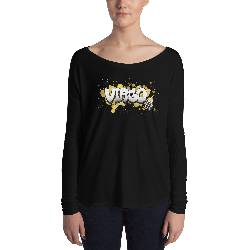 Virgo Women's Flowy Astrology Long Sleeve Tee