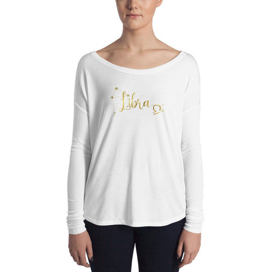 Libra Women's Flowy Astrology Long Sleeve Tee