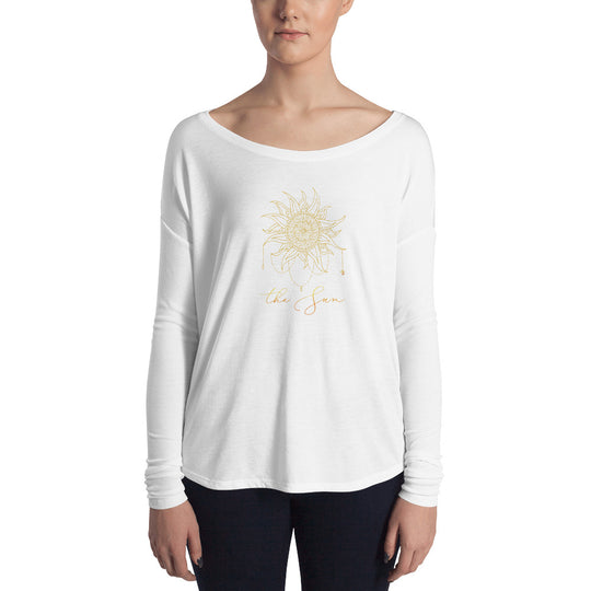 The Sun Women's Flowy Tarot Long Sleeve Tee