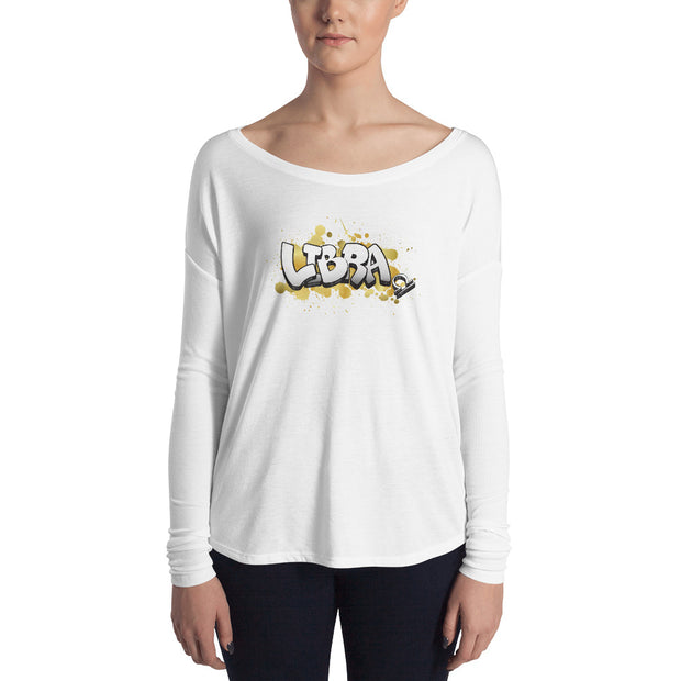 Libra Women's Flowy Astrology Long Sleeve Tee
