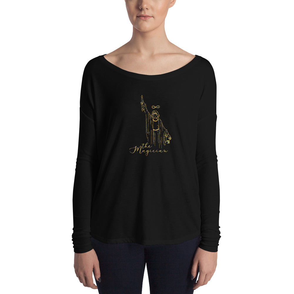 The Magician Flowy Tarot Long Sleeve Tee