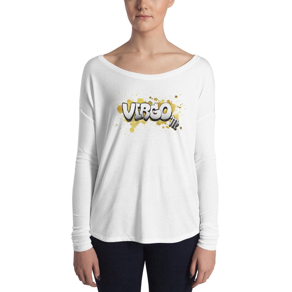 Virgo Women's Flowy Astrology Long Sleeve Tee